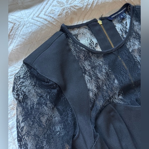 French Connection Black Lace Cocktail Dress - Picture 10 of 11